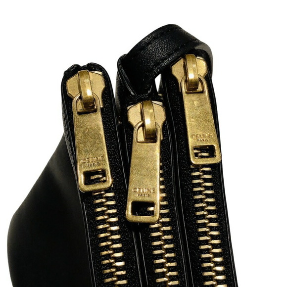 Celine Trio Small Leather Black - Picture 10 of 14